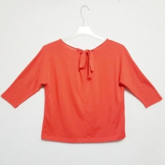 Loft Top Orange Raglan Sleeve Size Extra Small - Picture 2 of 4